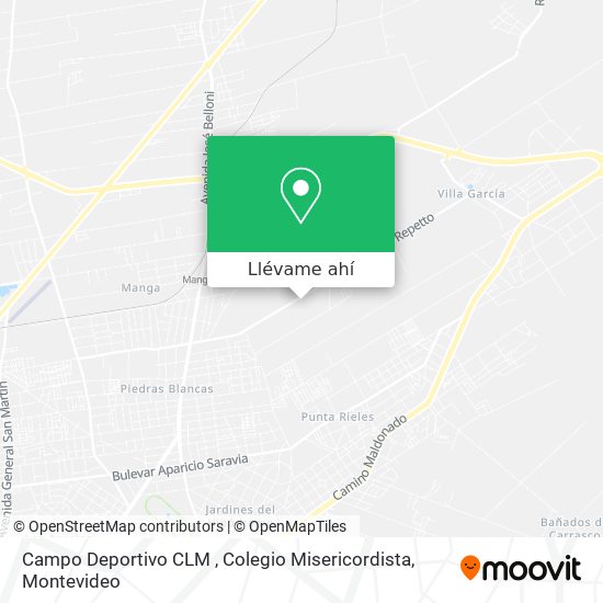 Mapa de Campo Deportivo CLM , Colegio Misericordista