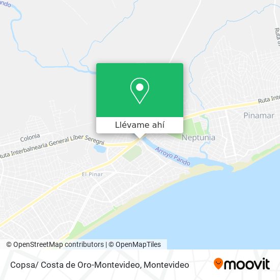 Mapa de Copsa/ Costa de Oro-Montevideo