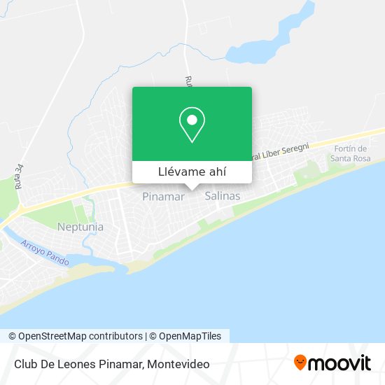 Mapa de Club De Leones Pinamar