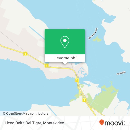 Mapa de Liceo Delta Del Tigre