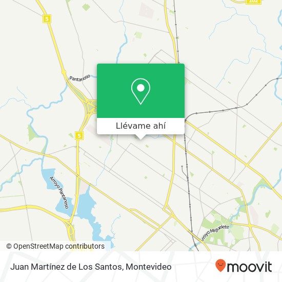 Mapa de Juan Martínez de Los Santos