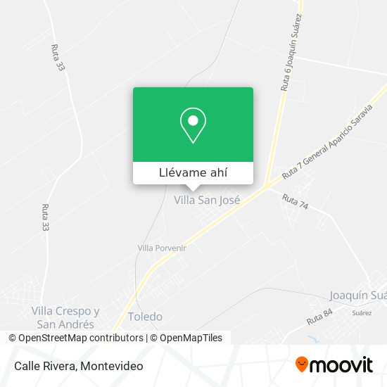 Mapa de Calle Rivera