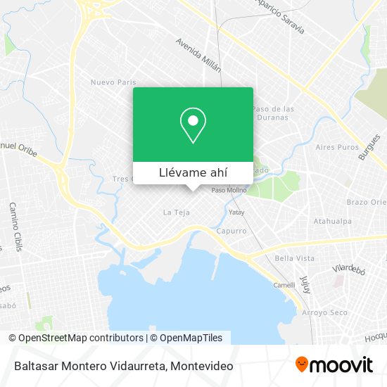 Mapa de Baltasar Montero Vidaurreta