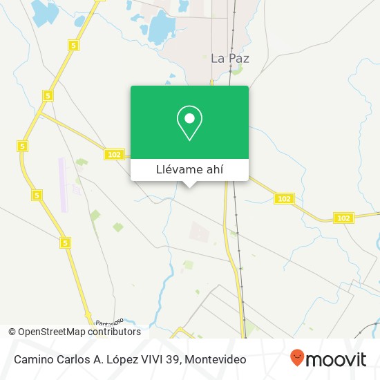 Mapa de Camino Carlos A. López VIVI 39