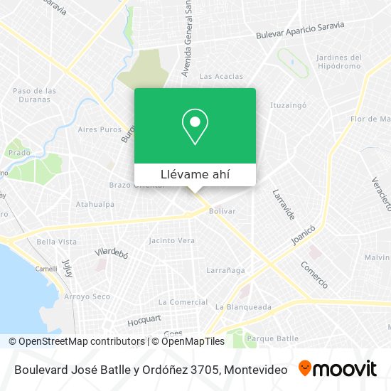 Mapa de Boulevard José Batlle y Ordóñez 3705