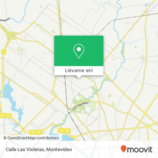 Mapa de Calle Las Violetas