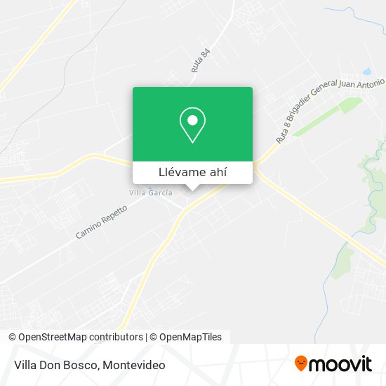 Mapa de Villa Don Bosco