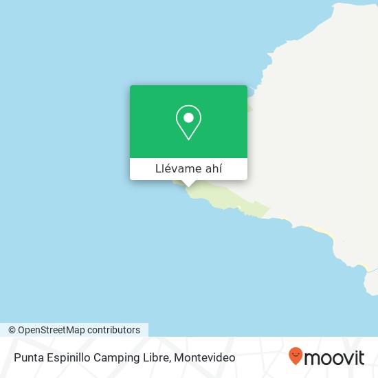 Mapa de Punta Espinillo Camping Libre