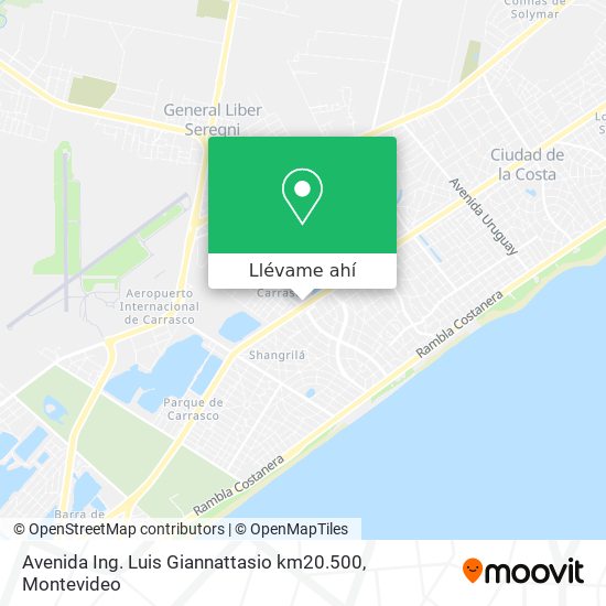 Mapa de Avenida Ing. Luis Giannattasio km20.500
