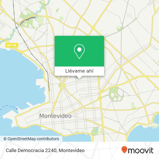 Mapa de Calle Democracia 2240