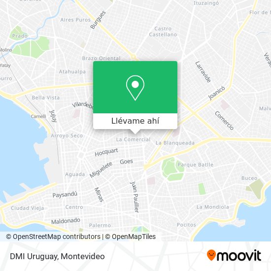Mapa de DMI Uruguay