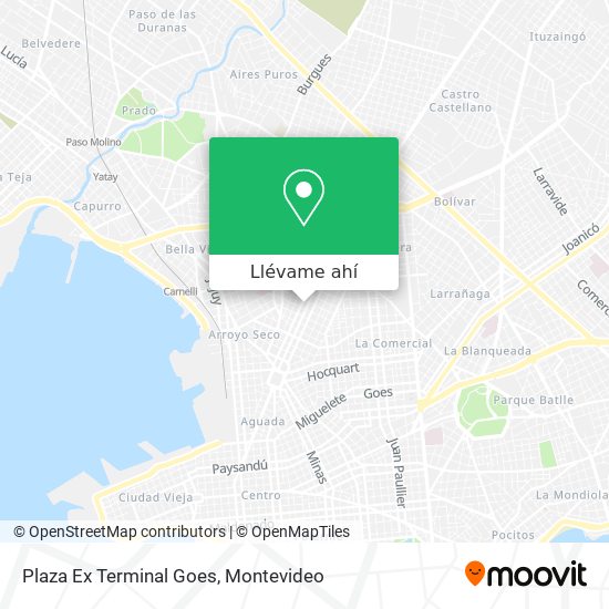 Mapa de Plaza Ex Terminal Goes