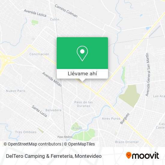 Mapa de DelTero Camping & Ferretería