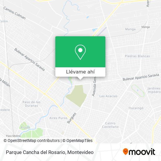 Mapa de Parque Cancha del Rosario
