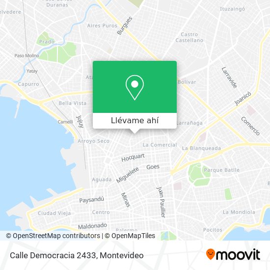 Mapa de Calle Democracia 2433