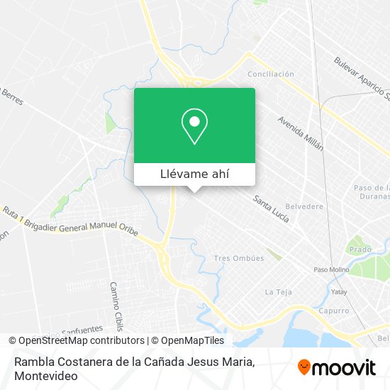 Mapa de Rambla Costanera de la Cañada Jesus Maria