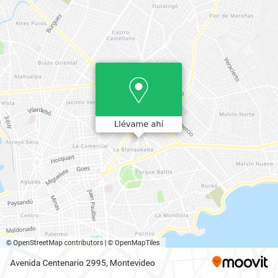 Mapa de Avenida Centenario 2995