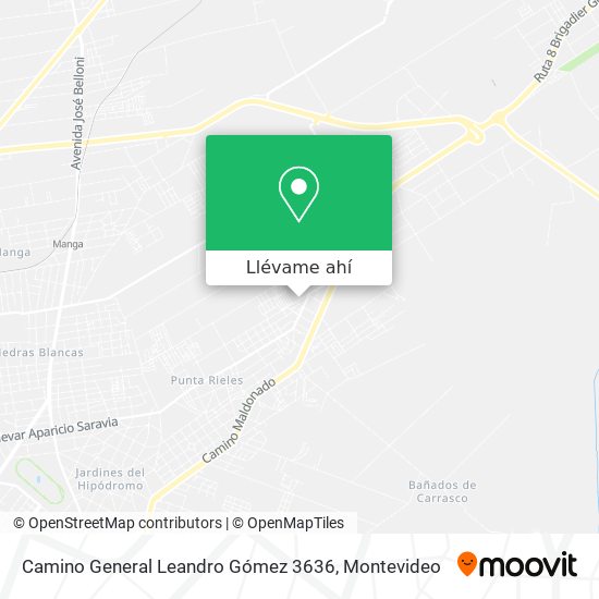 Mapa de Camino General Leandro Gómez 3636