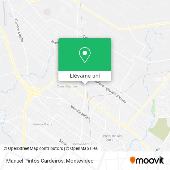 Mapa de Manuel Pintos Cardeiros