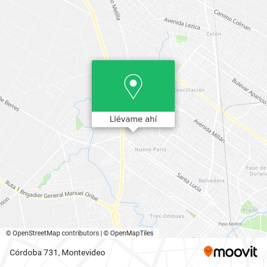 Mapa de Córdoba 731