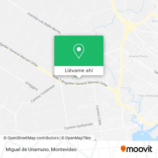 Mapa de Miguel de Unamuno