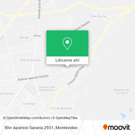 Mapa de Blvr Aparicio Saravia 2931