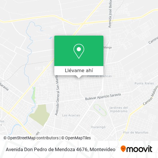 Mapa de Avenida Don Pedro de Mendoza 4676