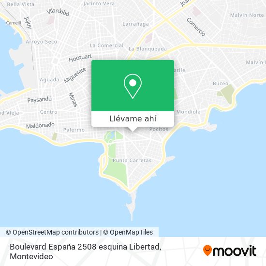 Mapa de Boulevard España 2508 esquina Libertad