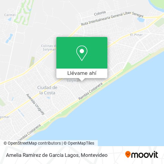 Mapa de Amelia Ramírez de García Lagos