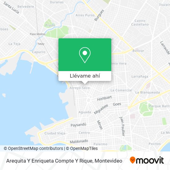 Mapa de Arequita Y Enriqueta Compte Y Rique