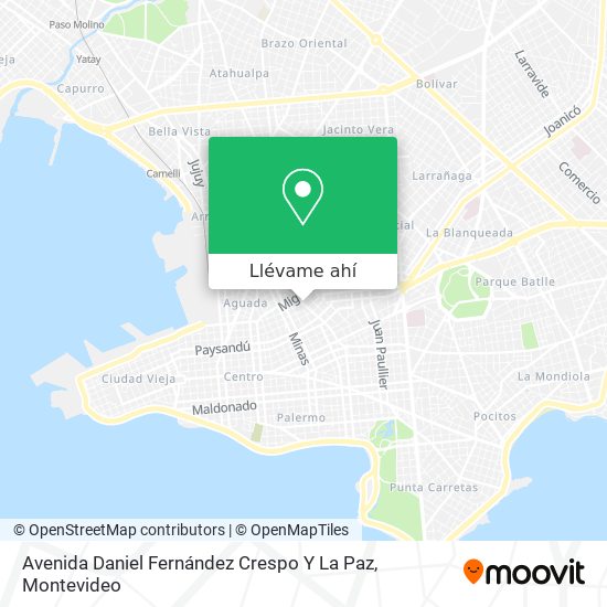Mapa de Avenida Daniel Fernández Crespo Y La Paz
