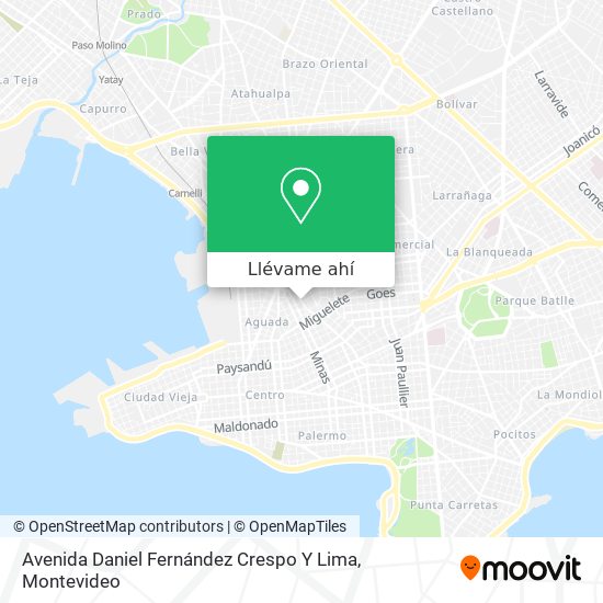 Mapa de Avenida Daniel Fernández Crespo Y Lima