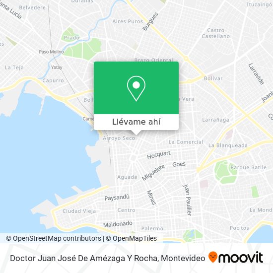 Mapa de Doctor Juan José De Amézaga Y Rocha