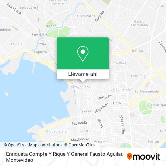 Mapa de Enriqueta Compte Y Rique Y General Fausto Aguilar