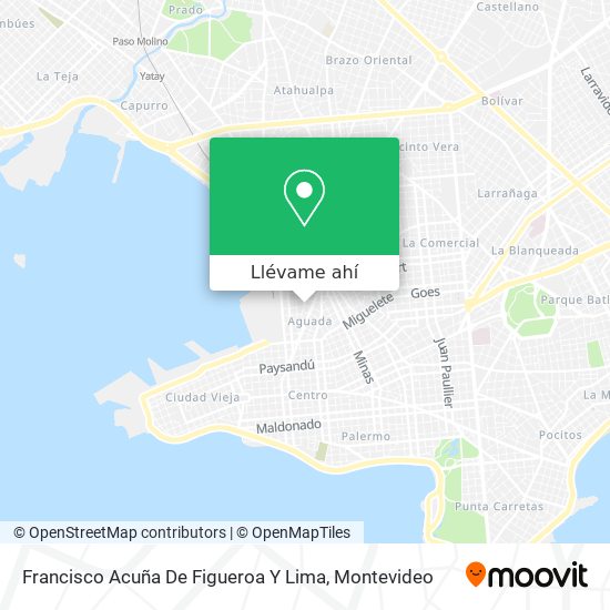 Mapa de Francisco Acuña De Figueroa Y Lima