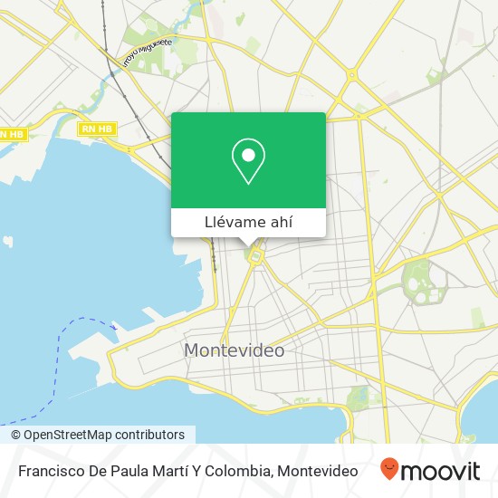 Mapa de Francisco De Paula Martí Y Colombia