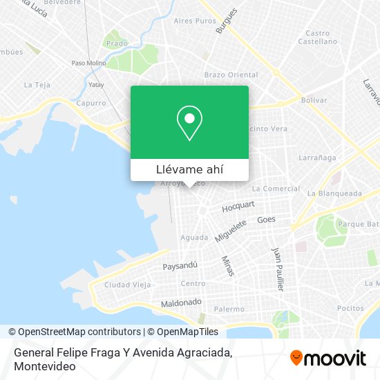 Mapa de General Felipe Fraga Y Avenida Agraciada