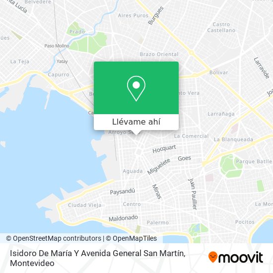 Mapa de Isidoro De María Y Avenida General San Martín