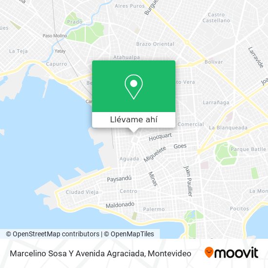 Mapa de Marcelino Sosa Y Avenida Agraciada