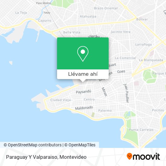 Mapa de Paraguay Y Valparaiso