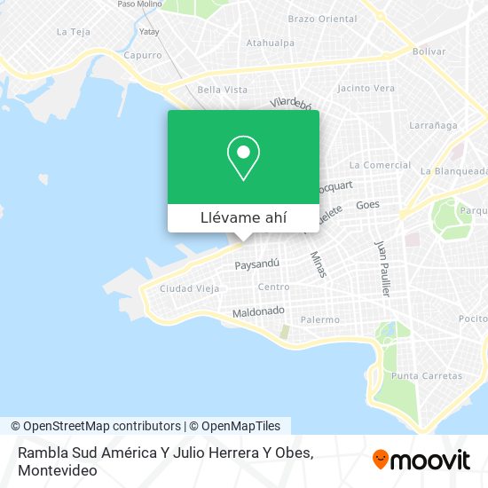 Mapa de Rambla Sud América Y Julio Herrera Y Obes