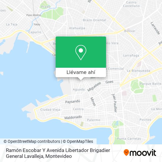 Mapa de Ramón Escobar Y Avenida Libertador Brigadier General Lavalleja
