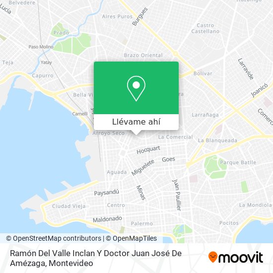 Mapa de Ramón Del Valle Inclan Y Doctor Juan José De Amézaga