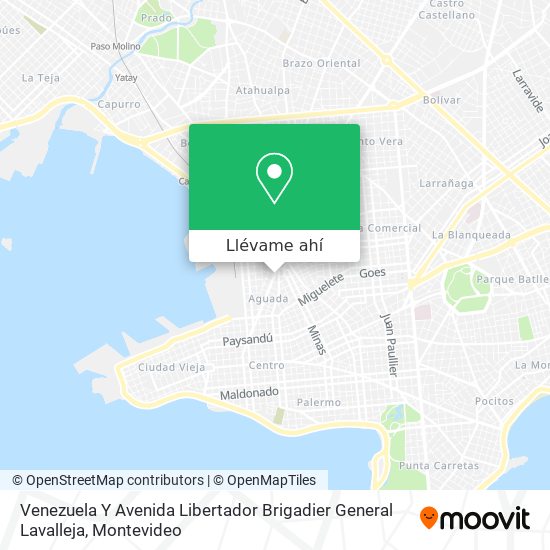 Mapa de Venezuela Y Avenida Libertador Brigadier General Lavalleja