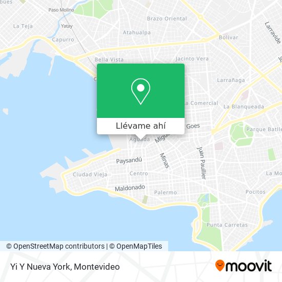 Mapa de Yi Y Nueva York