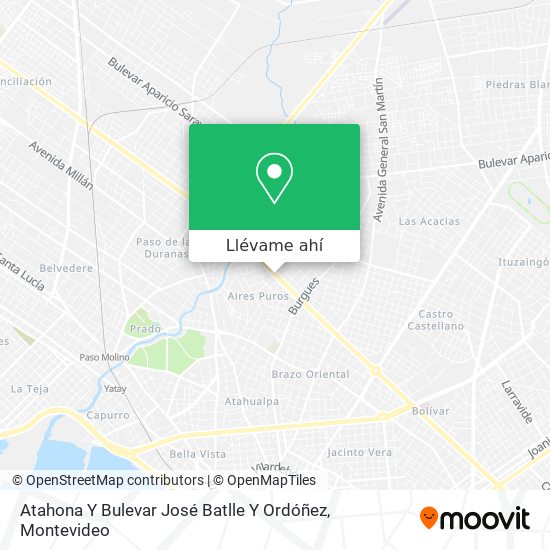 Mapa de Atahona Y Bulevar José Batlle Y Ordóñez