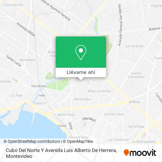 Mapa de Cubo Del Norte Y Avenida Luis Alberto De Herrera