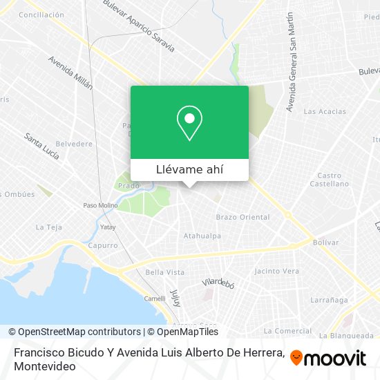 Mapa de Francisco Bicudo Y Avenida Luis Alberto De Herrera