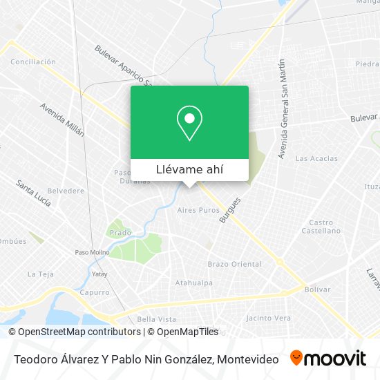 Mapa de Teodoro Álvarez Y Pablo Nin González