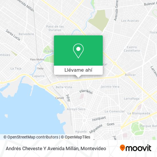 Mapa de Andrés Cheveste Y Avenida Millán